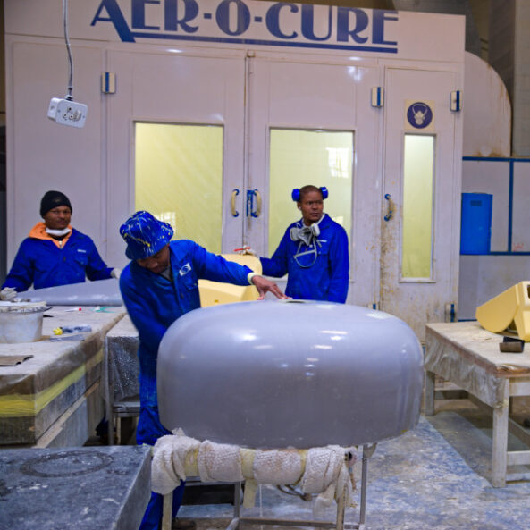 Composite products finishing